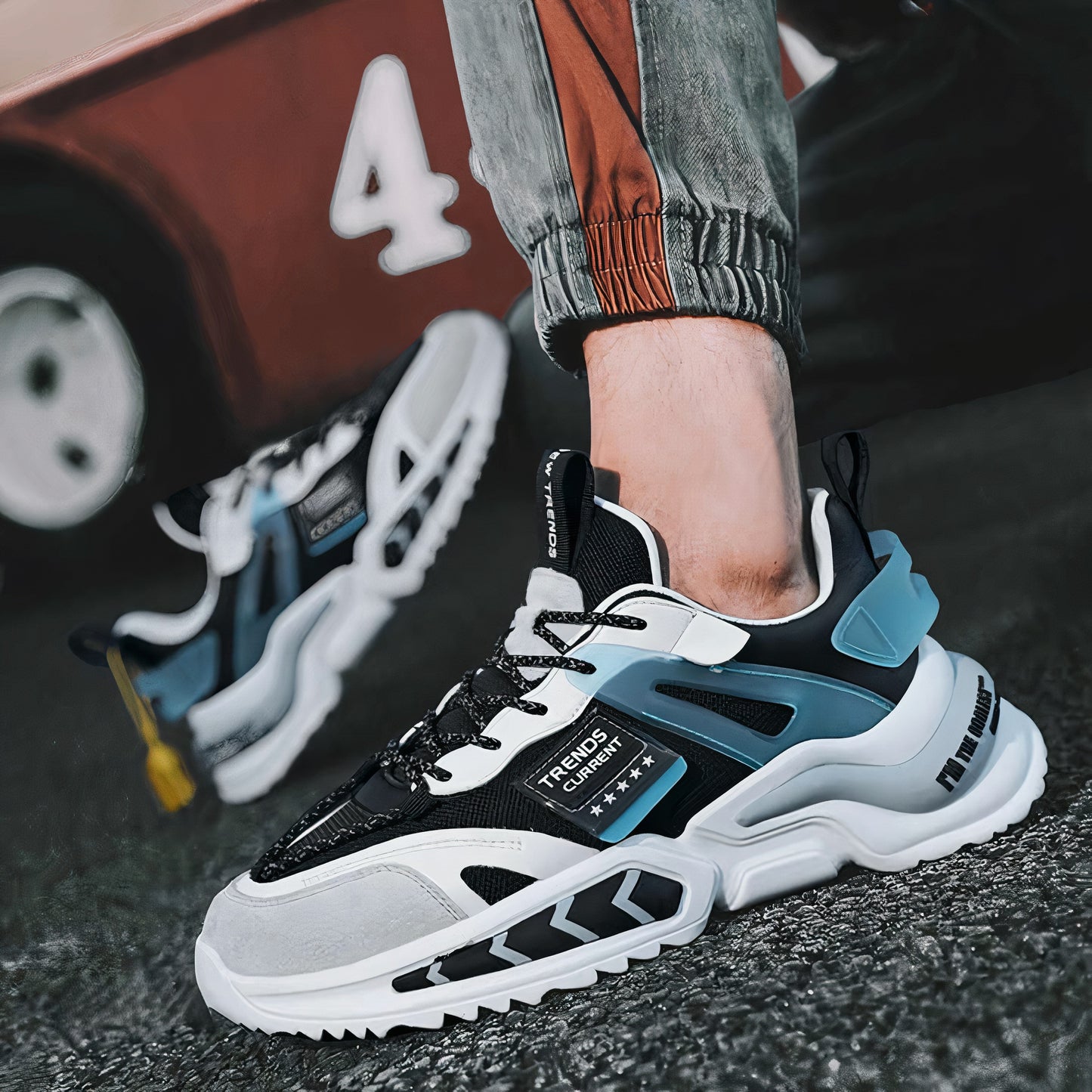 👟 Zapatos tennis efecto NEÓN para Hombre