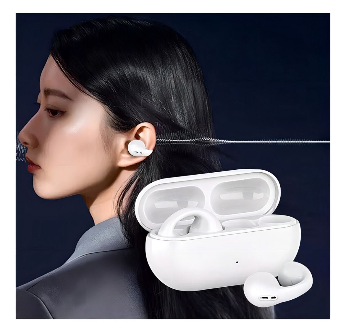 Audífonos Ambie BLANCO AirFit Pro™ de conducción aérea abierta