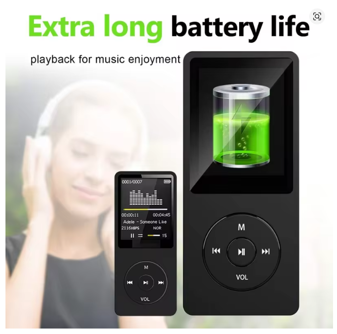 Reproductor De Mp3 Portátil Con Carga Usb Nvpone
