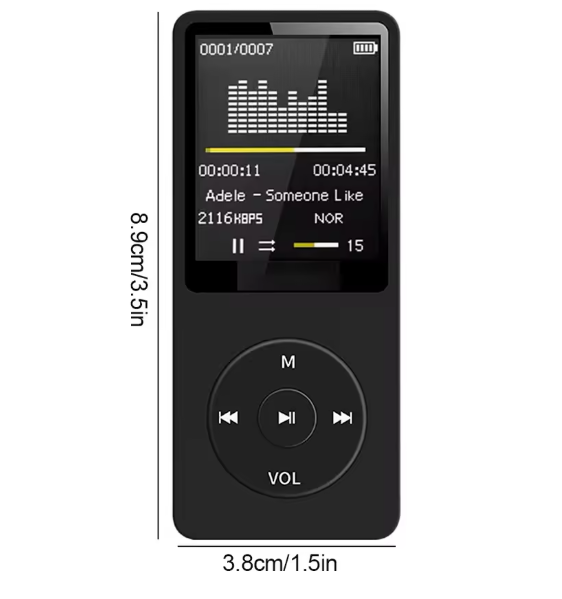 Reproductor De Mp3 Portátil Con Carga Usb Nvpone