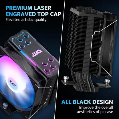 Cooler Para Cpu Darkflash Z4pro 120mm Argb, Tdp 200w Negro