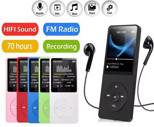 Reproductor De Mp3 Portátil Con Carga Usb Nvpone
